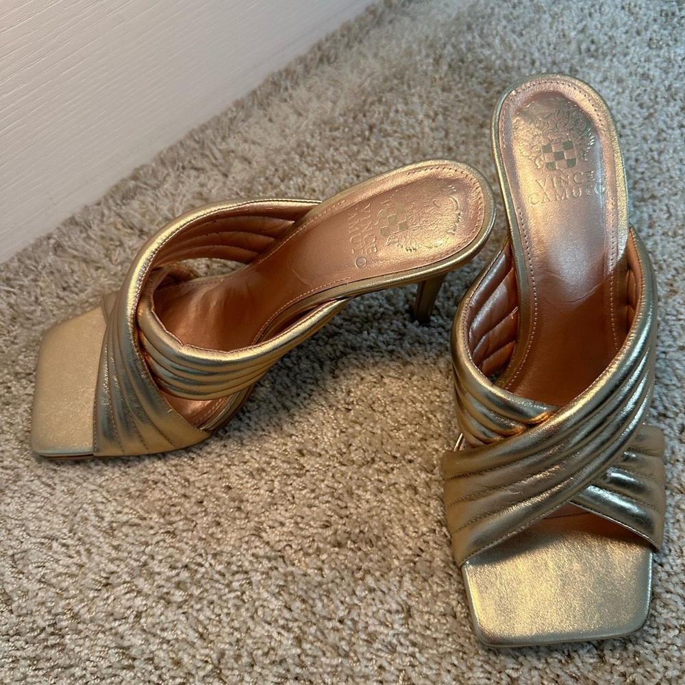 Gold Vince camuto heels